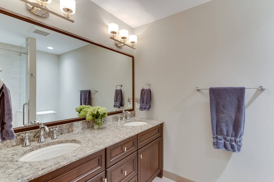 Universal Design Master Suite Renovation in McLean, VA BOWA - Design Build Experts Minimalist style bathrooms