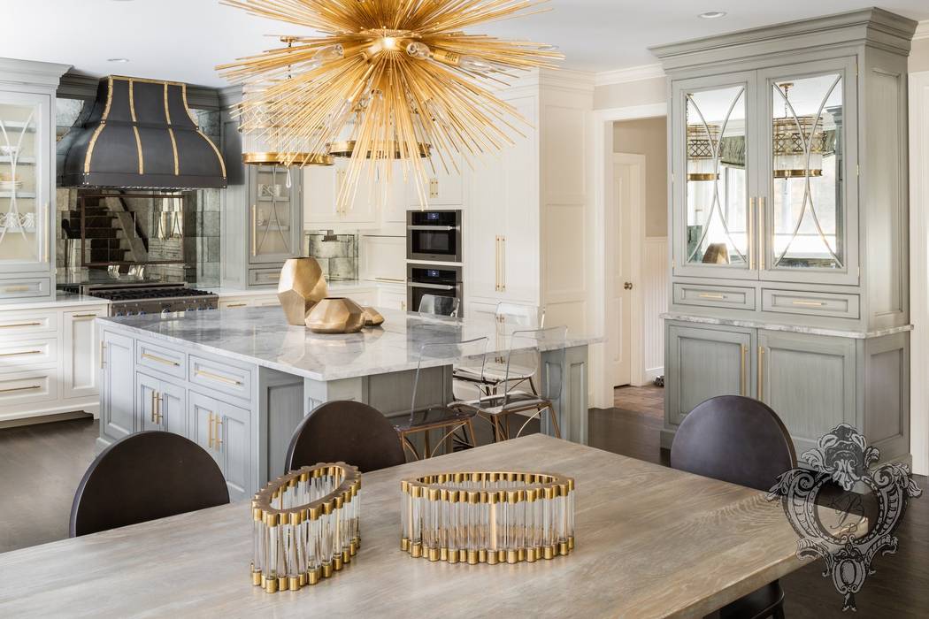 Dash of Gold, Kellie Burke Interiors Kellie Burke Interiors Modern Kitchen