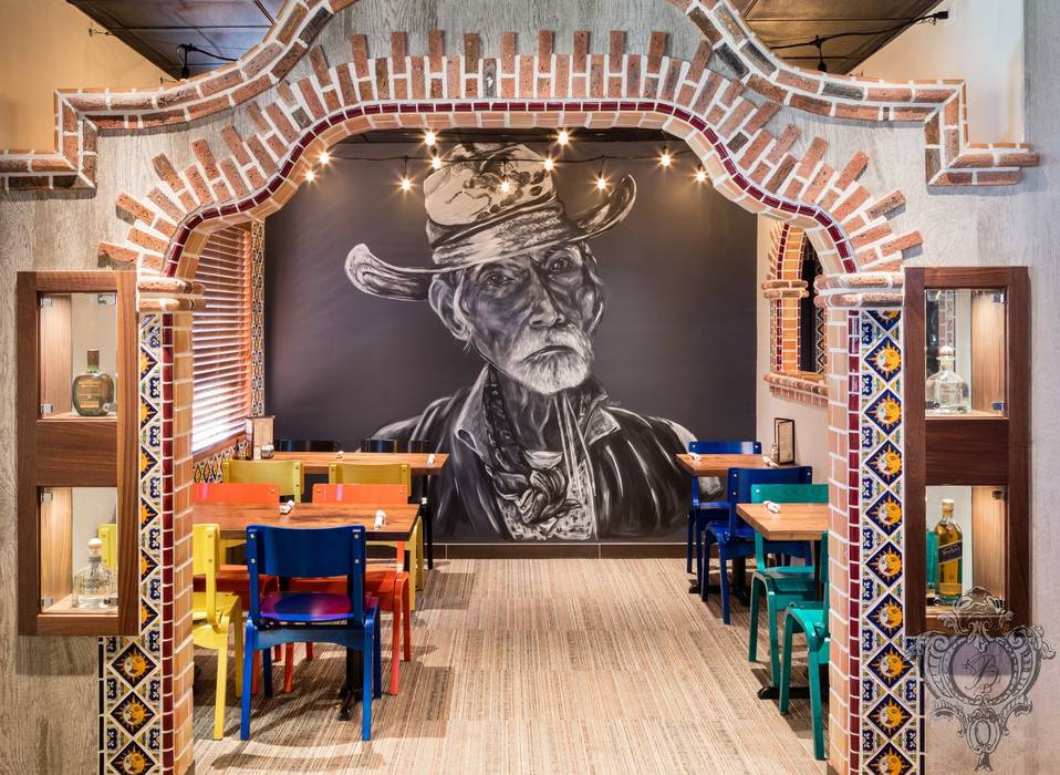 Mexican Flare, Kellie Burke Interiors Kellie Burke Interiors พื้นที่เชิงพาณิชย์ Commercial Spaces