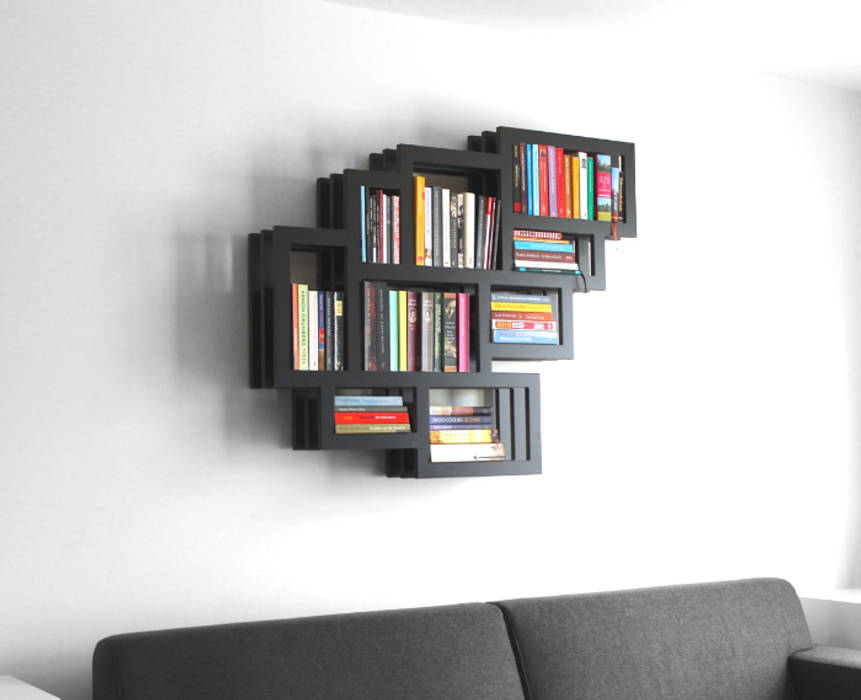 FRAMES wall, Studio Gerard de Hoop Studio Gerard de Hoop Modern living room MDF Storage