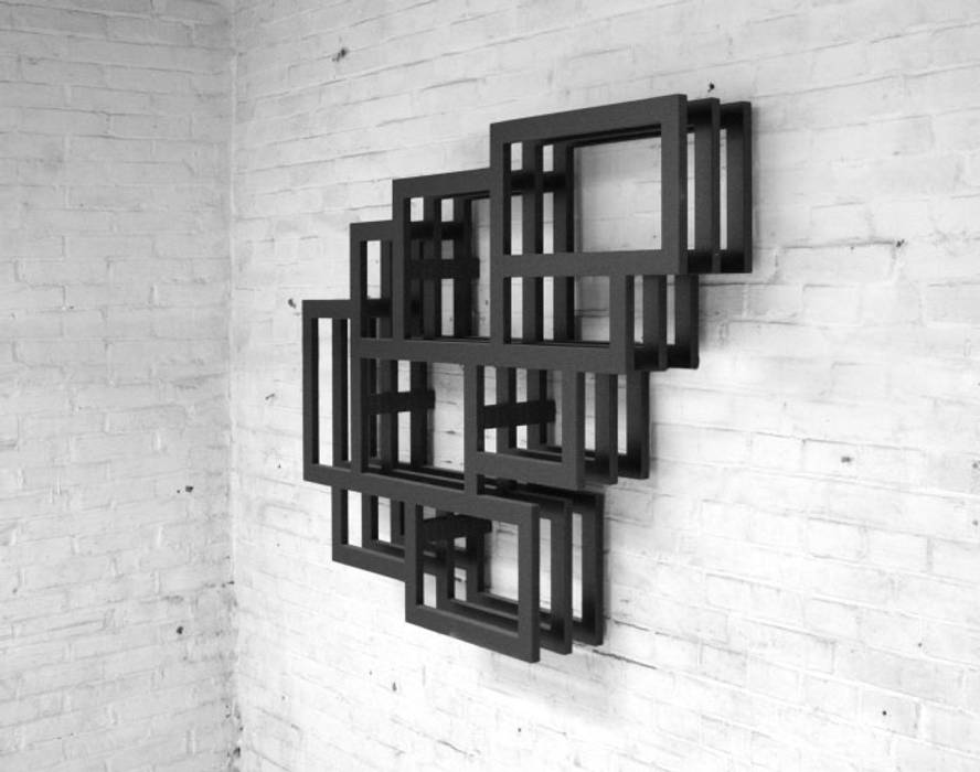 FRAMES wall, Studio Gerard de Hoop Studio Gerard de Hoop ห้องทานข้าว ไม้ Wood effect ตู้เก็บของ