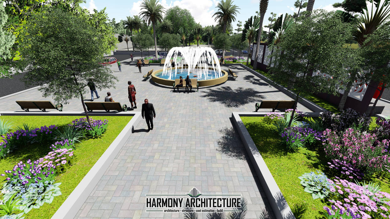 Taman Kota Harmony Architecture taman,taman kota,alun alun,arsitek,arsitek lanskap