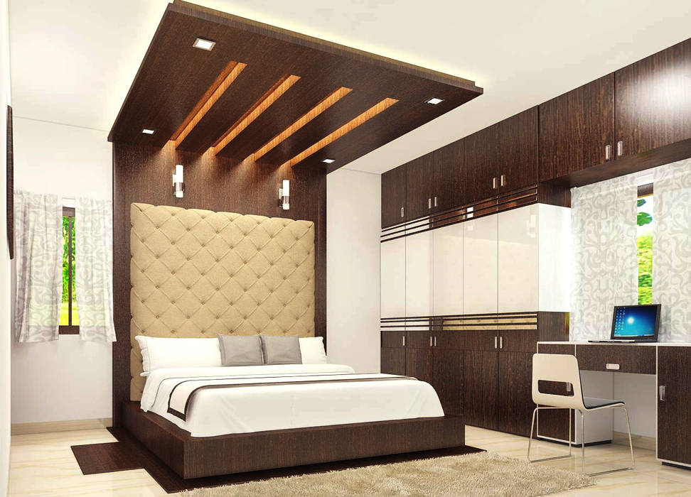 Residence OF Mr.Raghav, A-Z Architects & Vaastu A-Z Architects & Vaastu Classic style bedroom Furniture,Property,Building,Cabinetry,Product,Comfort,Wood,Interior design,Floor,House