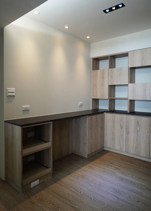 全室案例-台北市邵宅, ISQ 質の木系統家具 ISQ 質の木系統家具 Comedores modernos