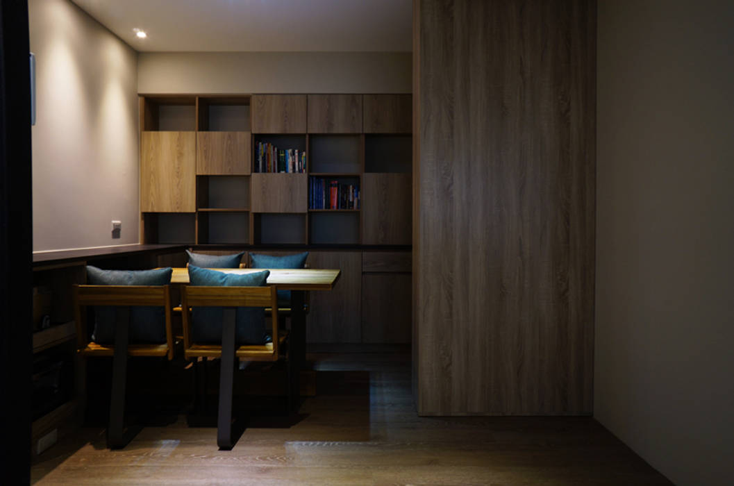 全室案例-台北市邵宅, ISQ 質の木系統家具 ISQ 質の木系統家具 餐廳