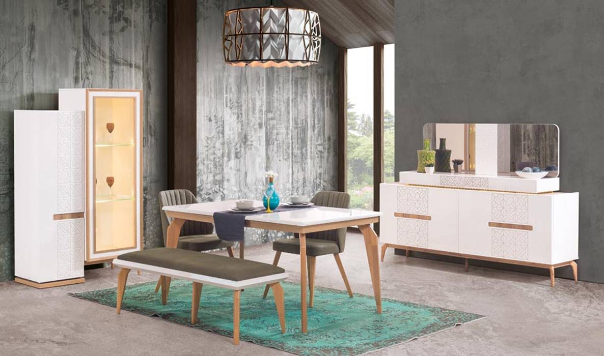 Modern Yemek Odası Takımı, CaddeYıldız furniture CaddeYıldız furniture Sala da pranzo moderna Accessori & Decorazioni