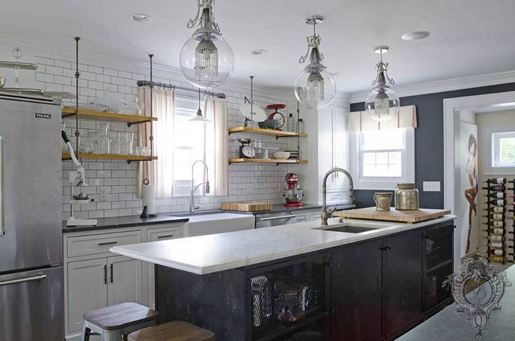 Chef's Kitchen, Kellie Burke Interiors Kellie Burke Interiors Nhà bếp phong cách công nghiệp