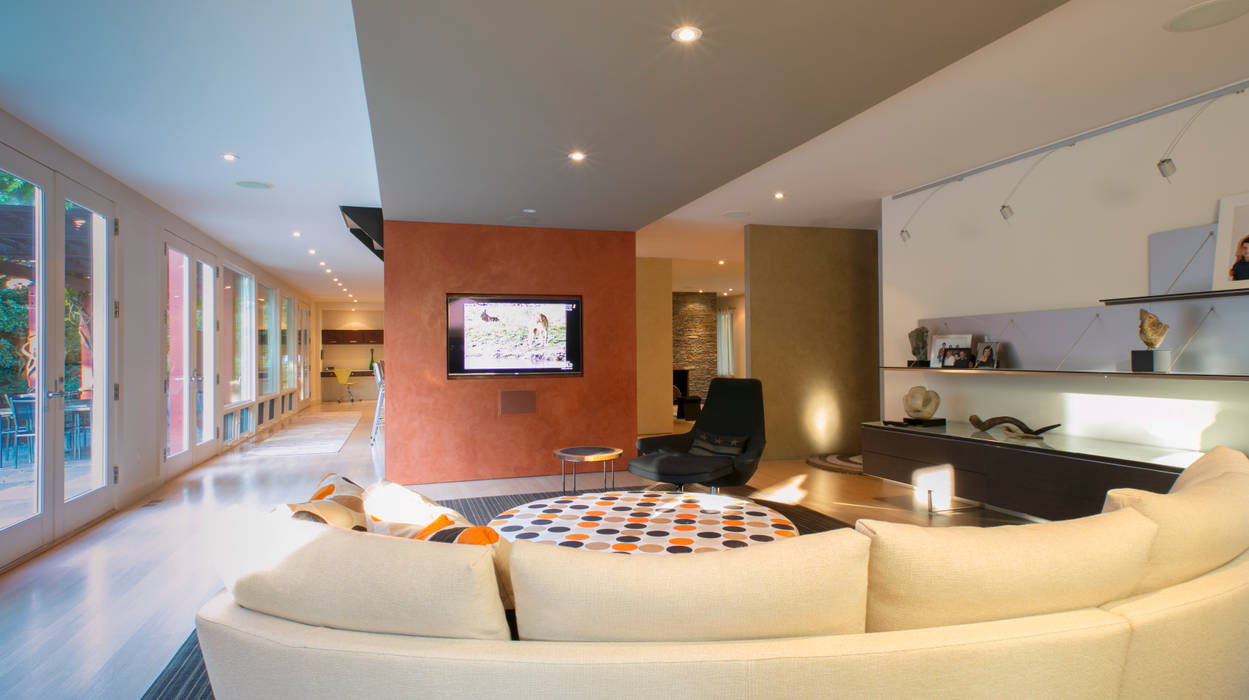 Spring Valley Residence, FORMA Design Inc. FORMA Design Inc. Modern media room