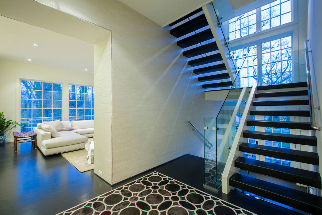 Craftsman Modern, FORMA Design Inc. FORMA Design Inc. Corredores, halls e escadas modernos