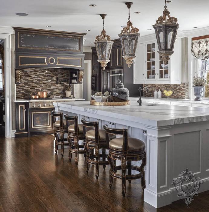 Glam House, Kellie Burke Interiors Kellie Burke Interiors Cocinas de estilo clásico