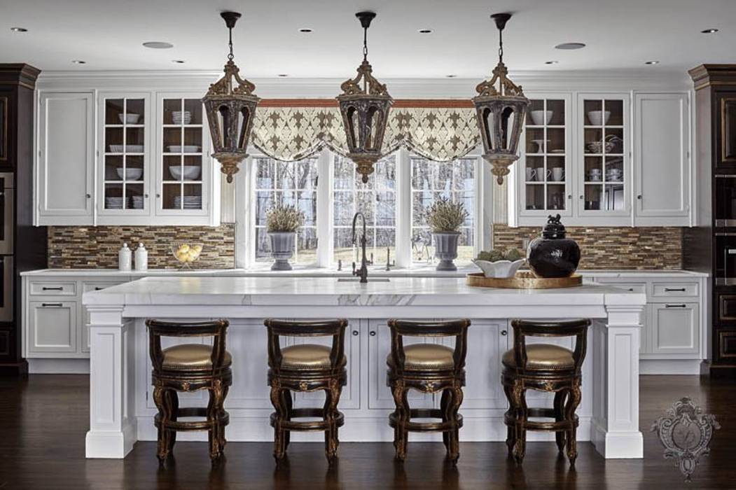 Glam House, Kellie Burke Interiors Kellie Burke Interiors Cozinhas clássicas