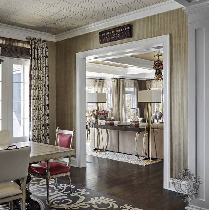 Glam House, Kellie Burke Interiors Kellie Burke Interiors Comedores de estilo clásico