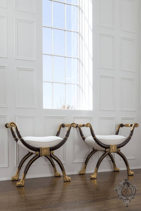 Second Floor Foyer Kellie Burke Interiors Classic style corridor, hallway and stairs