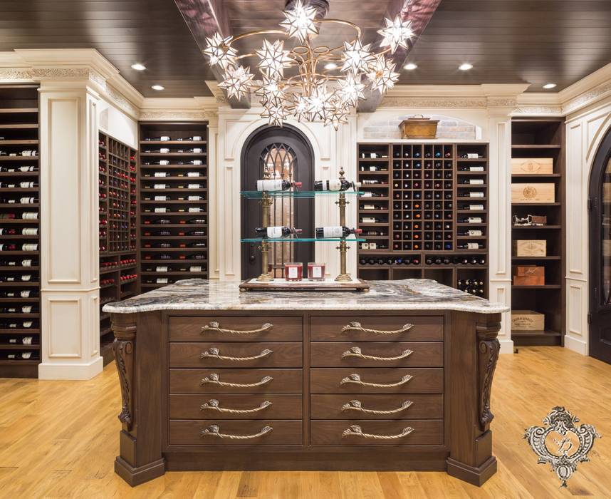 Red Wine Cellar Kellie Burke Interiors Wine cellar