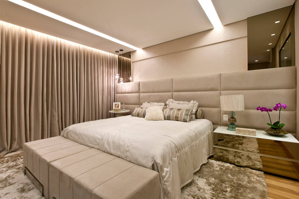 Apartamento clean, Home projetos Home projetos Modern style bedroom