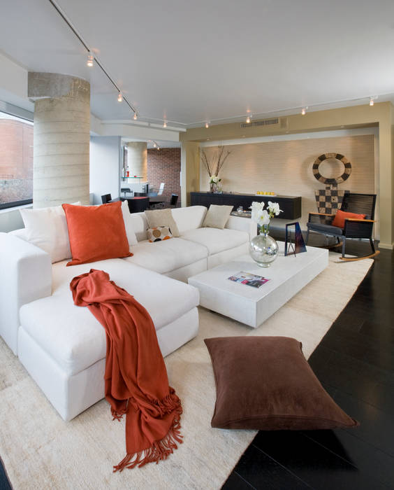 Flat on the Georgetown Canal, FORMA Design Inc. FORMA Design Inc. Modern living room