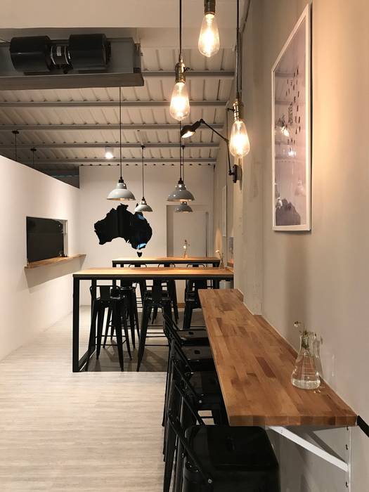Urban Café, 築一國際室內裝修有限公司 築一國際室內裝修有限公司 Commercial spaces Commercial Spaces