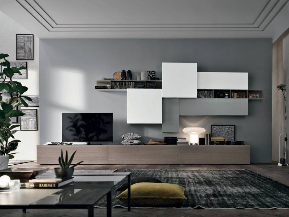 La zona giorno, Abita design srl / Paolo Vindigni Abita design srl / Paolo Vindigni Modern Living Room