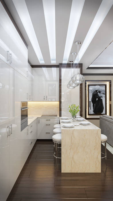 modern style kitchen homify