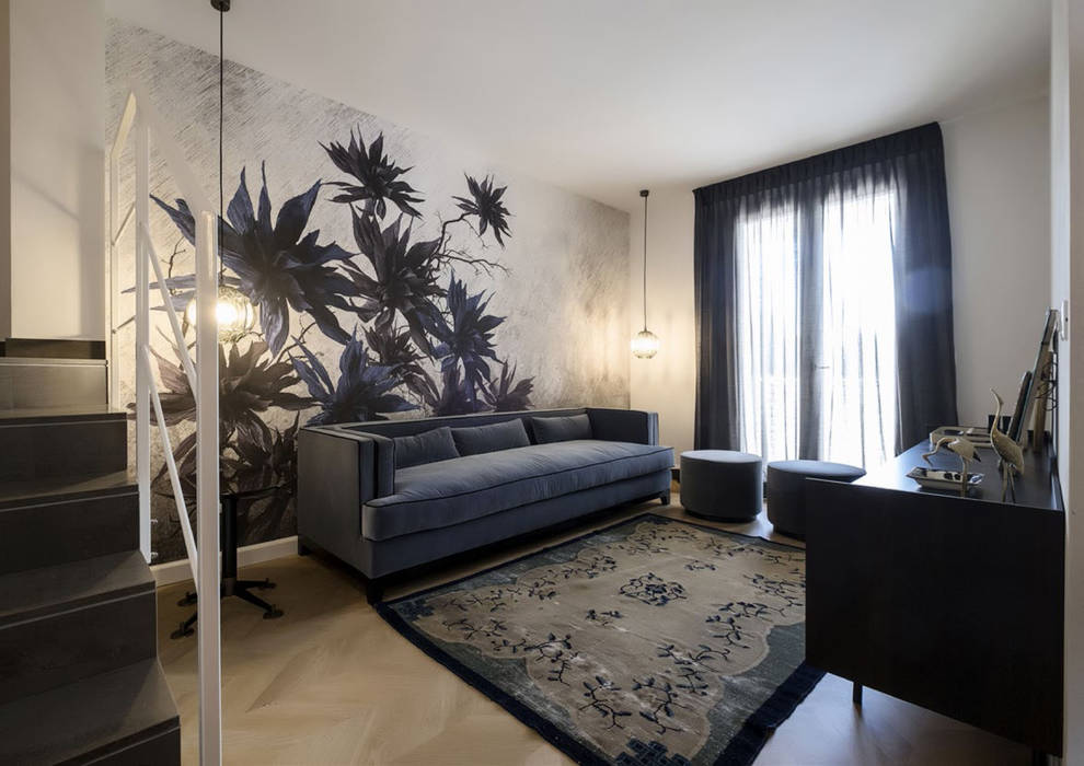 Un appartamento in cui vivere lo stile, Daniela Nori Daniela Nori Salas de estilo moderno