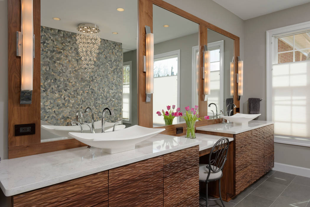 Master Suite and Master Bathroom Renovation in Great Falls, VA BOWA - Design Build Experts Modern bathroom