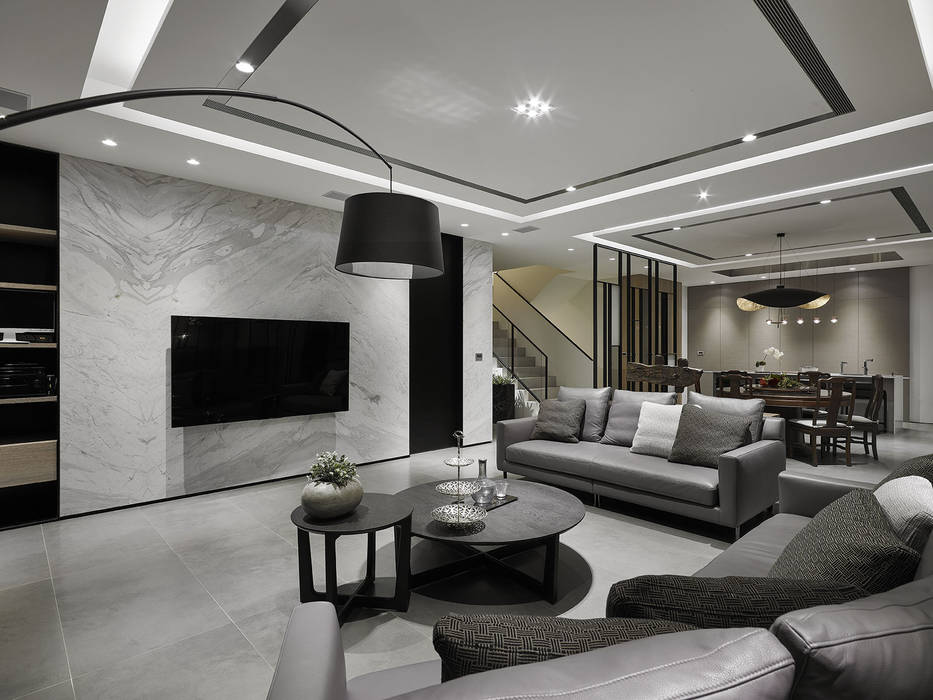 House D 鄧宅, 構築設計 構築設計 Modern living room