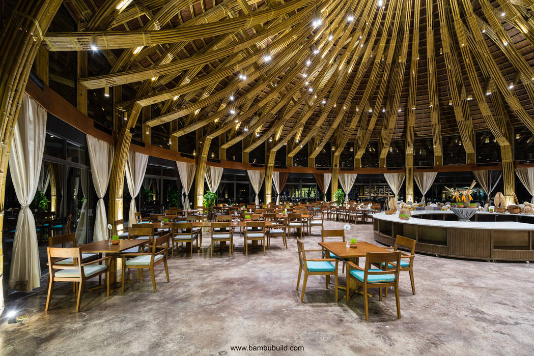 Nhà hàng tre Serena (Serena bamboo restaurant), BAMBU BAMBU Commercial spaces Nhà hàng