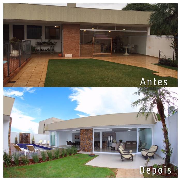 Antes E Depois Edicula E Piscina Ediane Tramujas Arquitetura Homify