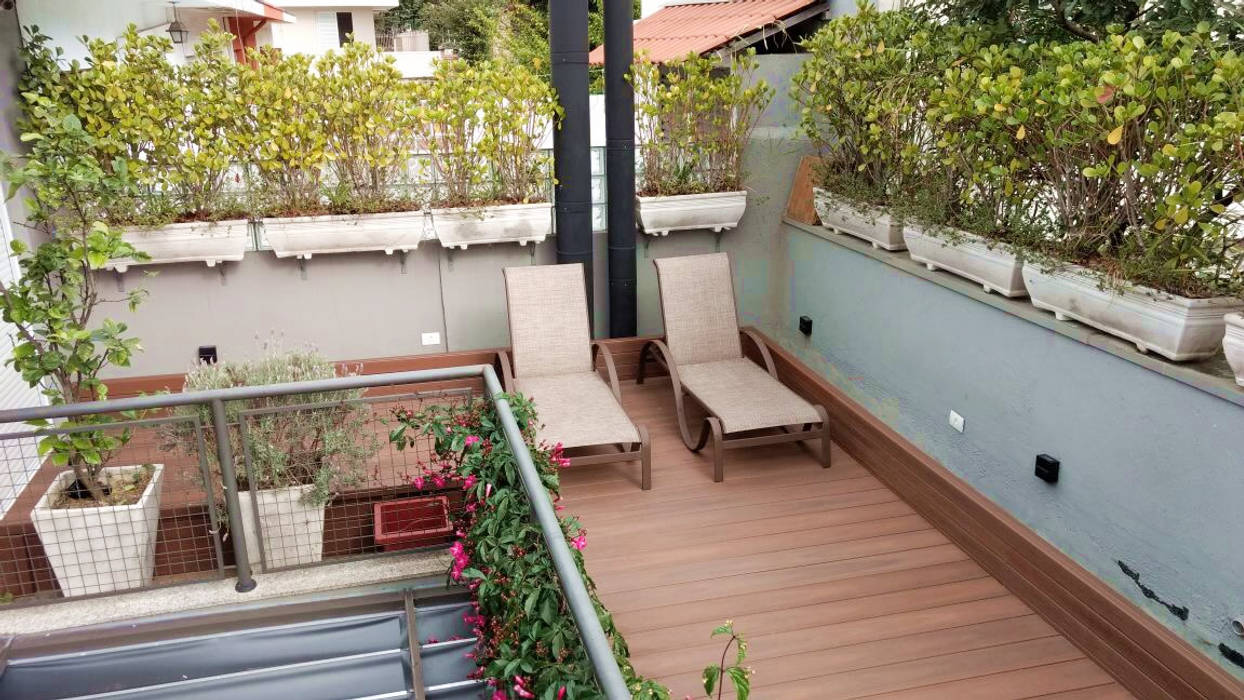 Deck e Painel em Madeira Plástica, Ecopex Ecopex Zen-tuin Houtcomposiet