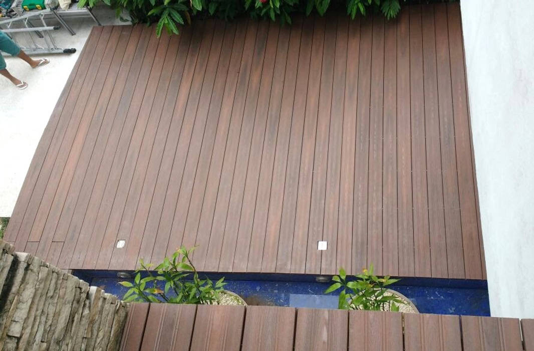 Deck de Madeira Plástica, Ecopex Ecopex Jardins zen de madeira e plástico Efeito de madeira