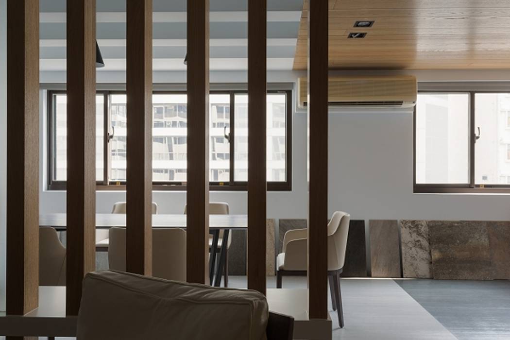 [OFFICE] Yunshi Interior Design Studio KD Panels 상업공간 우드 우드 그레인 kdpanel,오피스디자인,오피스,무늬목,나무,친환경,방염,사무실