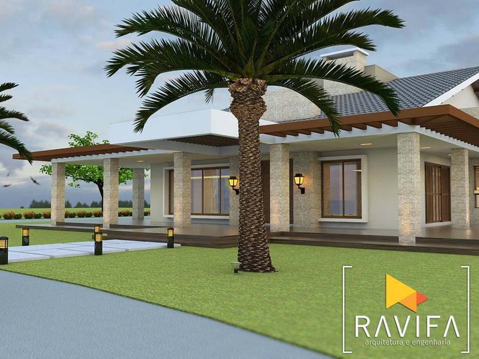 Projeto Arquitetônico - Casa de Campo, Ravifa - Arquitetura, Interiores e Engenharia Ravifa - Arquitetura, Interiores e Engenharia Eengezinswoning