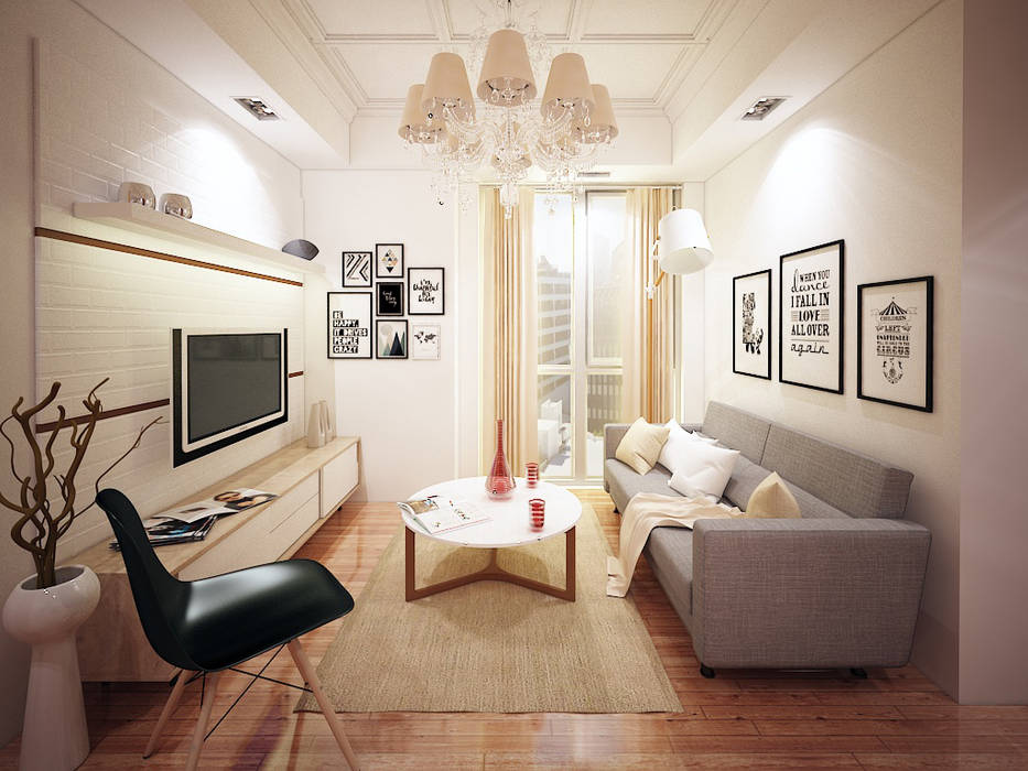 Living room design aidecore Ruang Keluarga Gaya Asia Kayu Lapis Wood effect