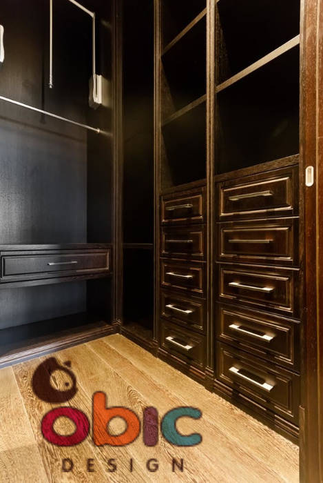 Гардеробные Хилков переулок, OBIC Design OBIC Design Klasik Giyinme Odası Elbise Dolabı & Komodinler