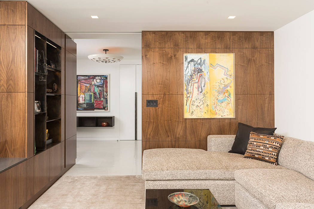 East 69th Street Apartment, NYC, BILLINKOFF ARCHITECTURE PLLC BILLINKOFF ARCHITECTURE PLLC Salas multimédia clássicas