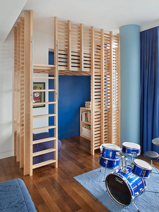 High Line Penthouse, New York, NY, BILLINKOFF ARCHITECTURE PLLC BILLINKOFF ARCHITECTURE PLLC Minimalist nursery/kids room