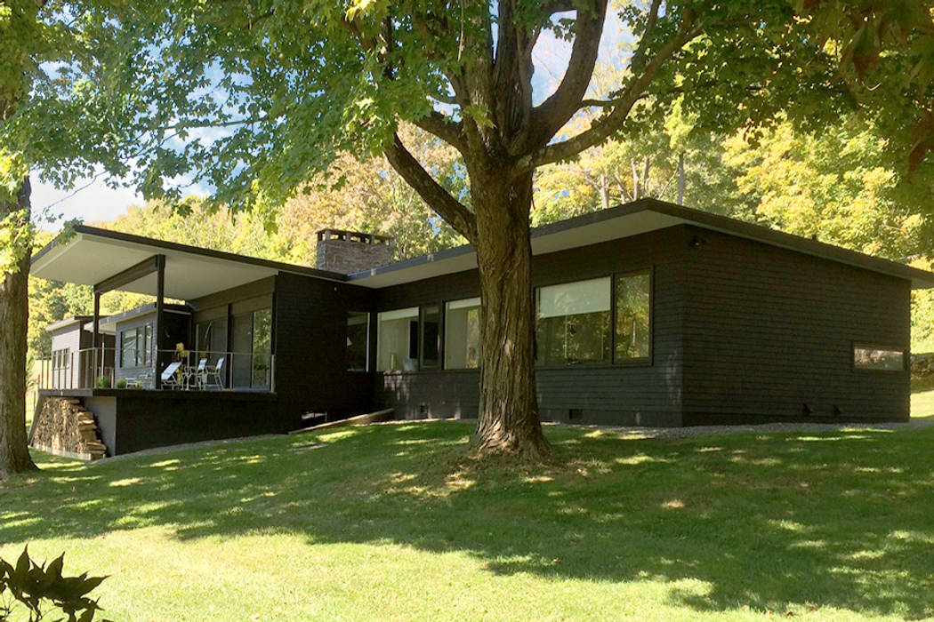 Macedonia Brook Road Midcentury, Kent, CT, BILLINKOFF ARCHITECTURE PLLC BILLINKOFF ARCHITECTURE PLLC Rumah Modern