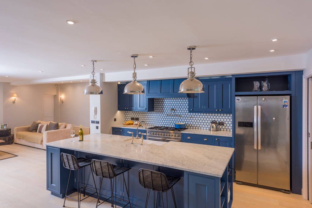 Kensington Blue Kitchen Tim Wood Limited Modern Kitchen