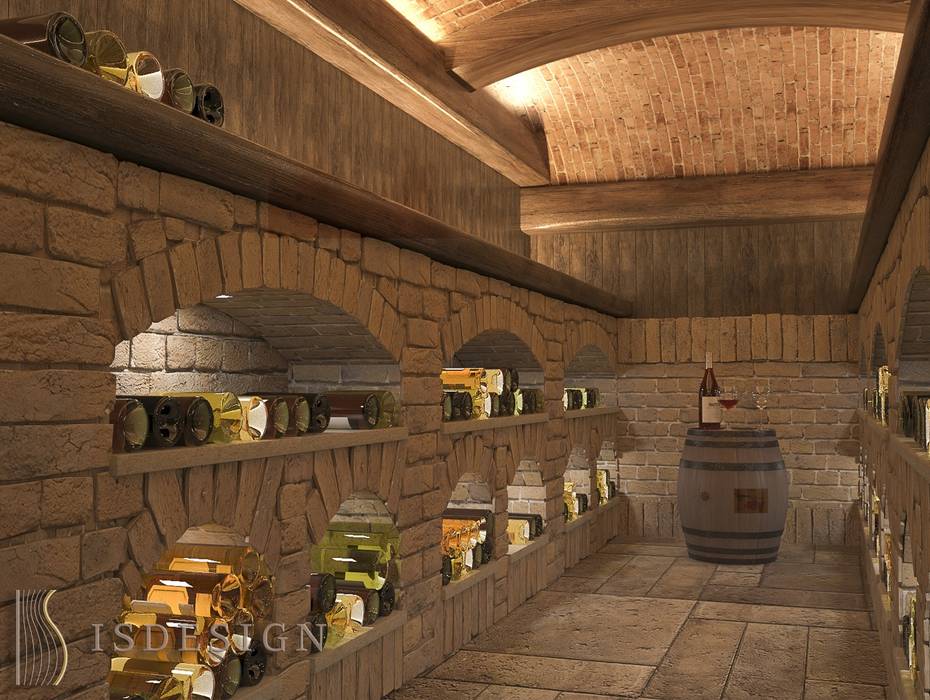 Гостевой дом в Карловых Варах, ISDesign group s.r.o. ISDesign group s.r.o. Classic style wine cellar Bricks