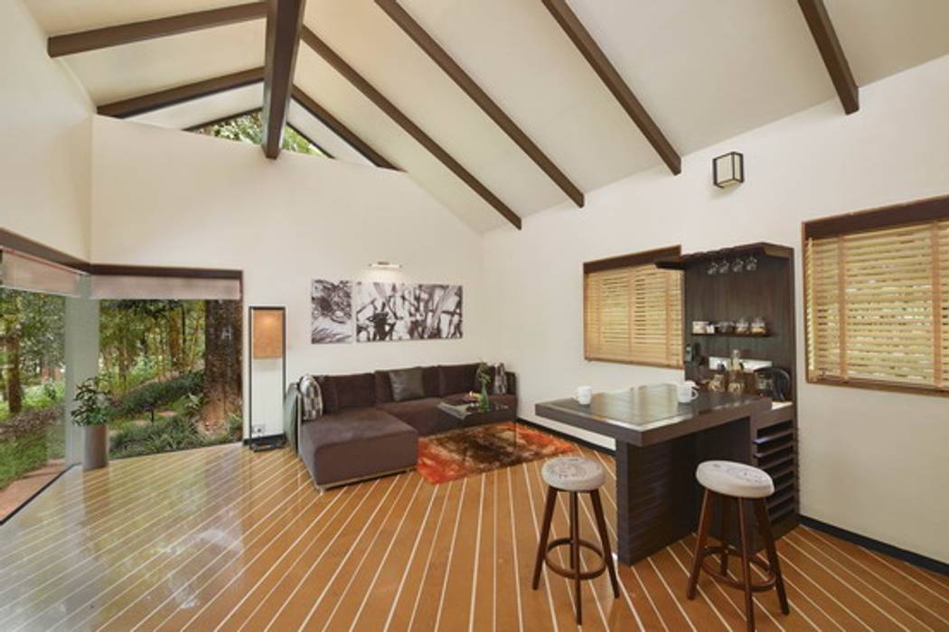 Villa- Living Area Studio - Architect Rajesh Patel Consultants P. Ltd Commercial spaces Hotels