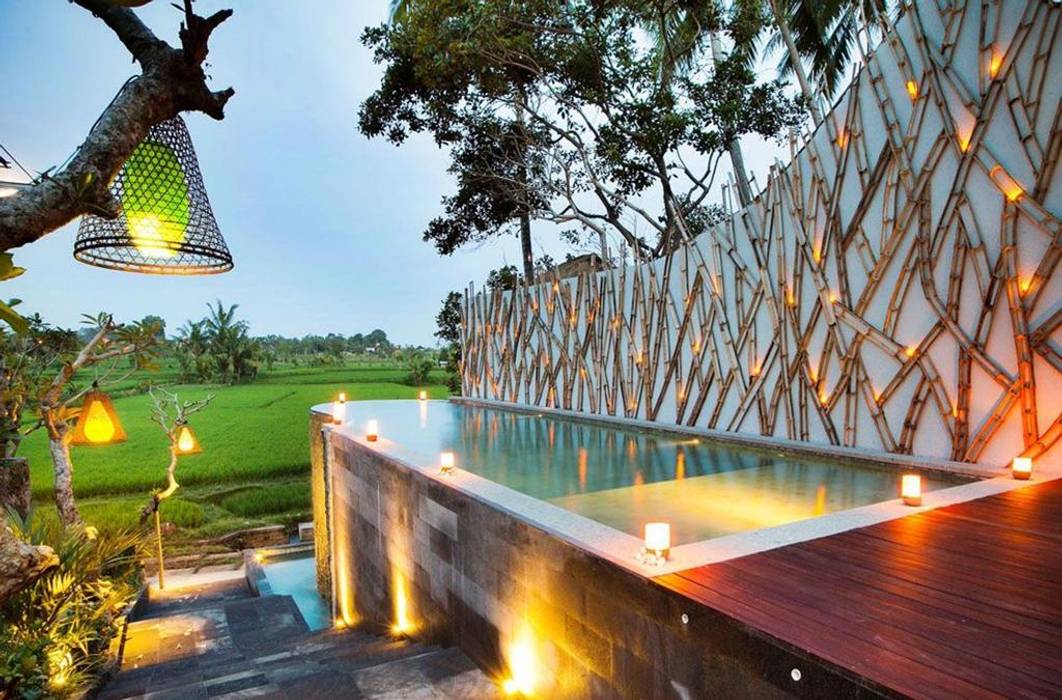 Ubud Padi Villas, WaB - Wimba anenggata architects Bali WaB - Wimba anenggata architects Bali Commercial spaces Wood Wood effect Hotels