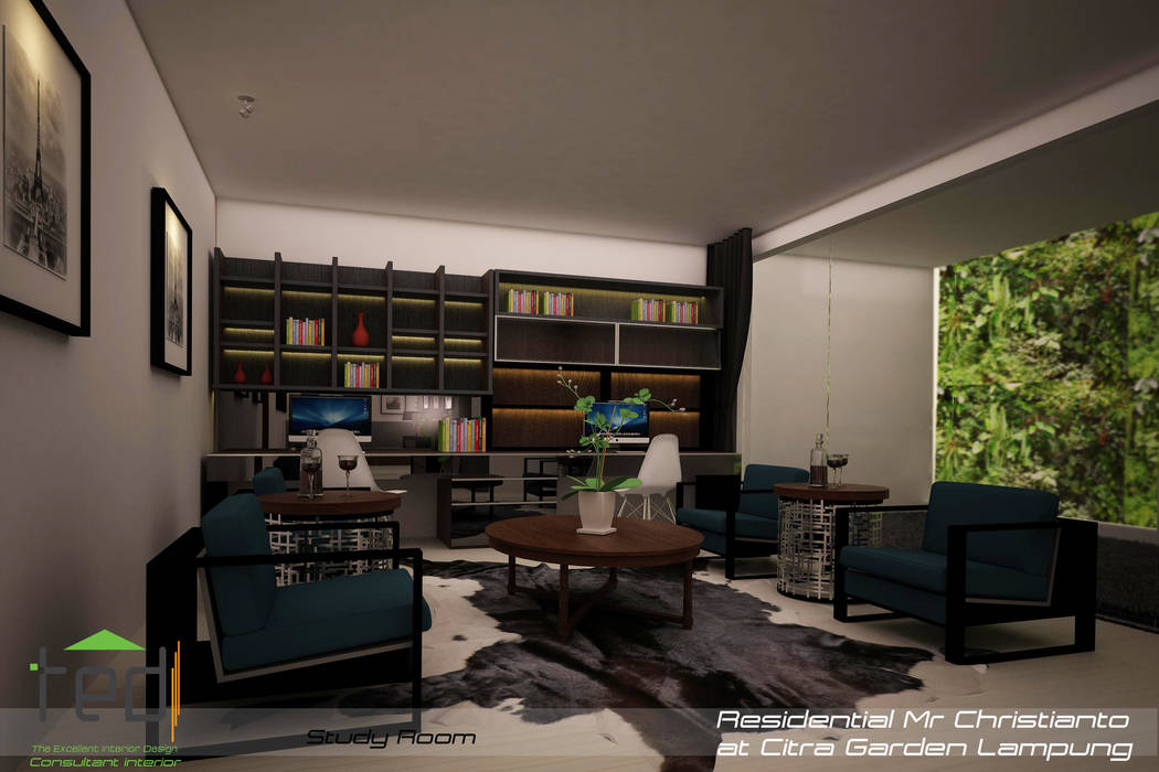 Citra Garden Residence Lampung, PD.Teguh Desain Indonesia PD.Teguh Desain Indonesia Modern study/office