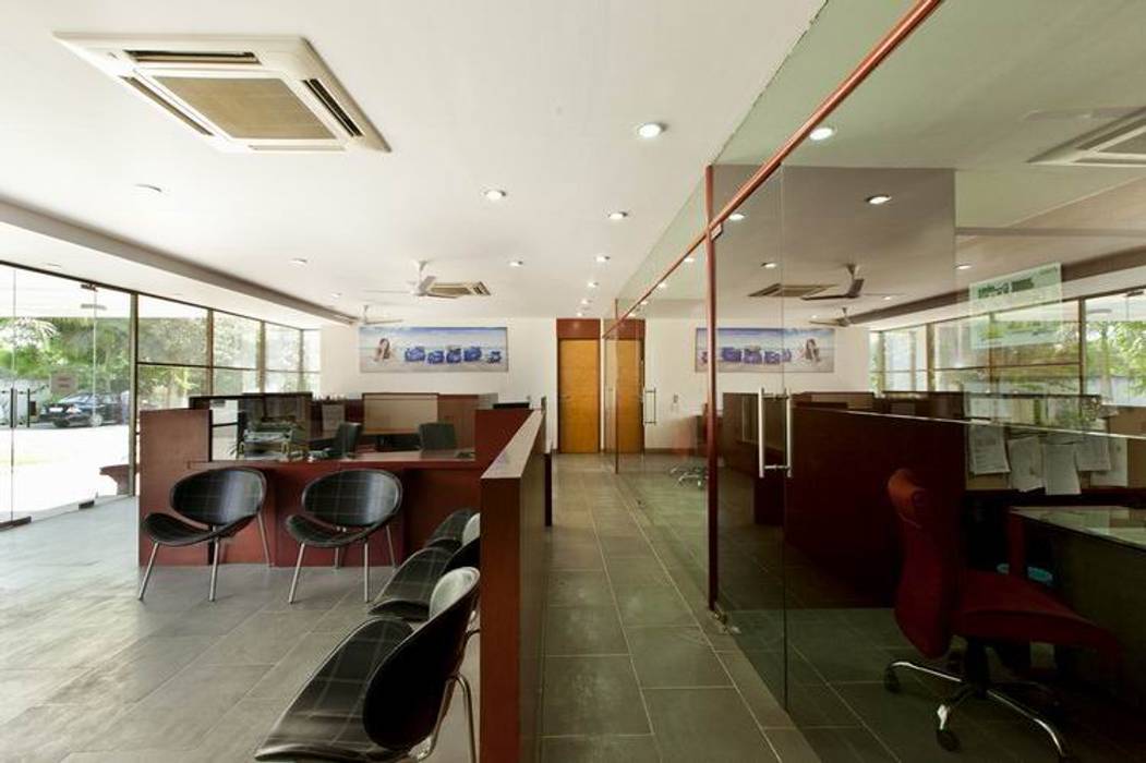 Ground Floor Office Studio - Architect Rajesh Patel Consultants P. Ltd Commercial spaces Office buildings