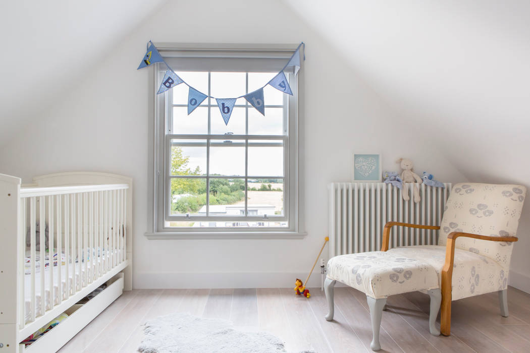 Mill house renovation and extension, Buckinghamshire HollandGreen Modern nursery/kids room