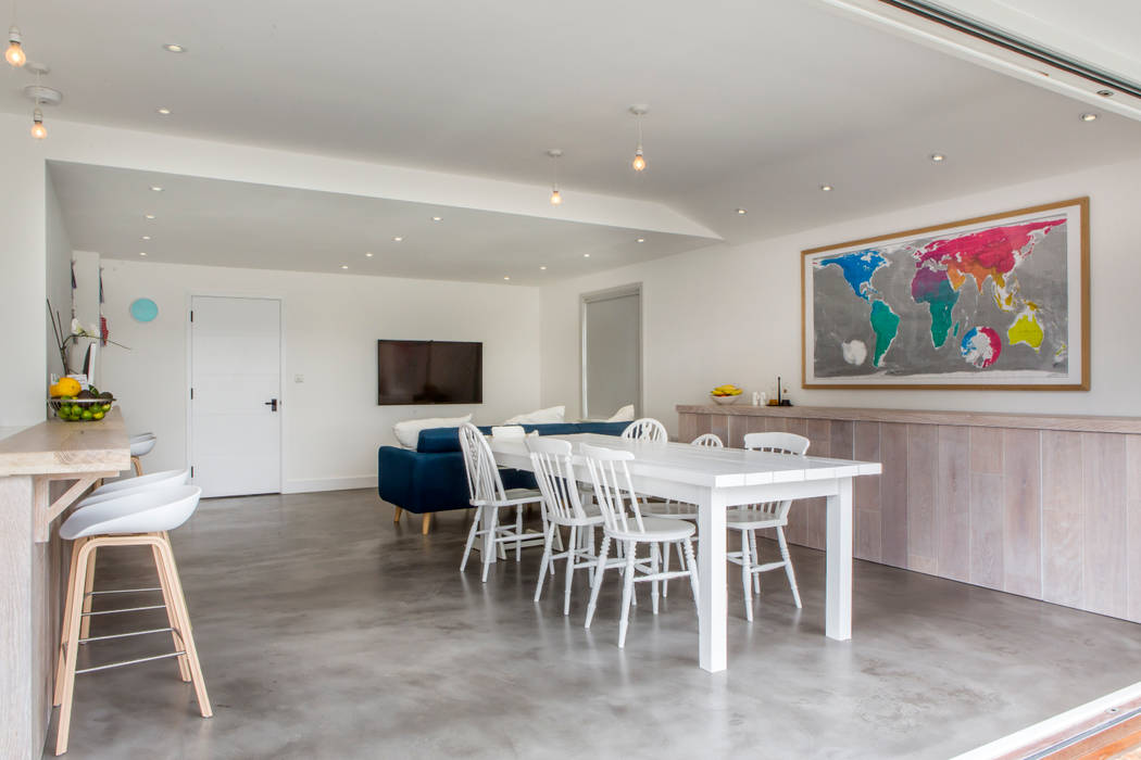 Mill house renovation and extension, Buckinghamshire HollandGreen Modern dining room