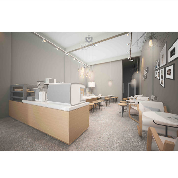 Spotten Coffee Shop, Studio AKU Studio AKU Commercial spaces Plywood Commercial Spaces