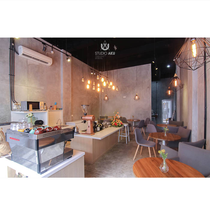 Spotten Coffee Shop, Studio AKU Studio AKU Commercial spaces Plywood Commercial Spaces