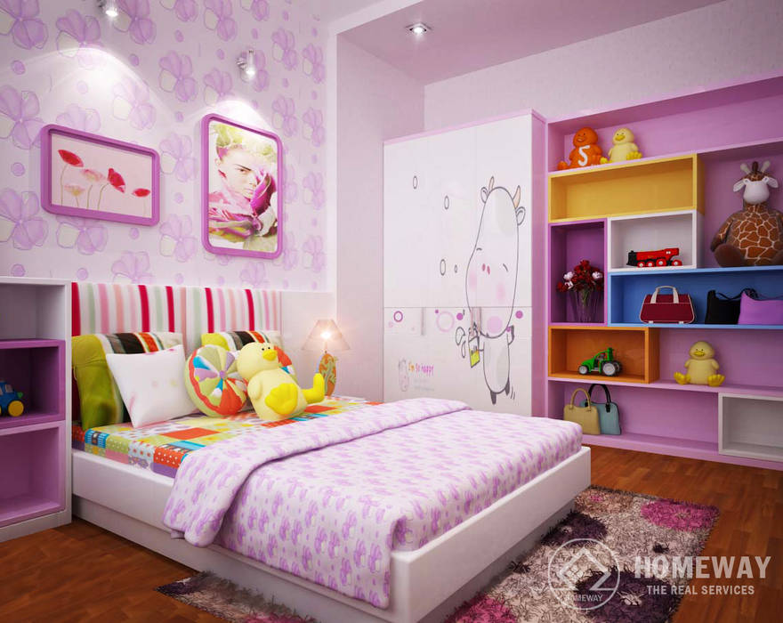 Phòng ngủ trẻ em HOMEWAY Phòng trẻ em phong cách hiện đại