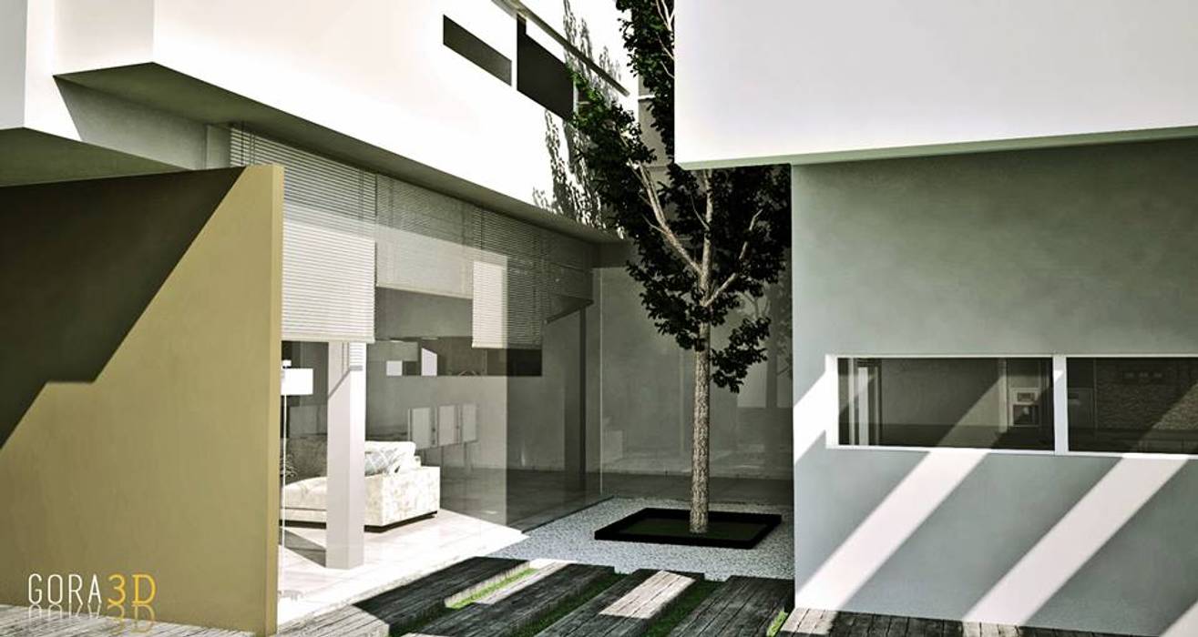 VIVIENDA BARRIO QUIMILAR, GORA Arquitectura 3D GORA Arquitectura 3D Casas unifamiliares