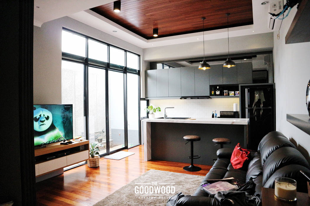 Rumah A+S, The GoodWood Interior Design The GoodWood Interior Design Balkon, Beranda & Teras Modern